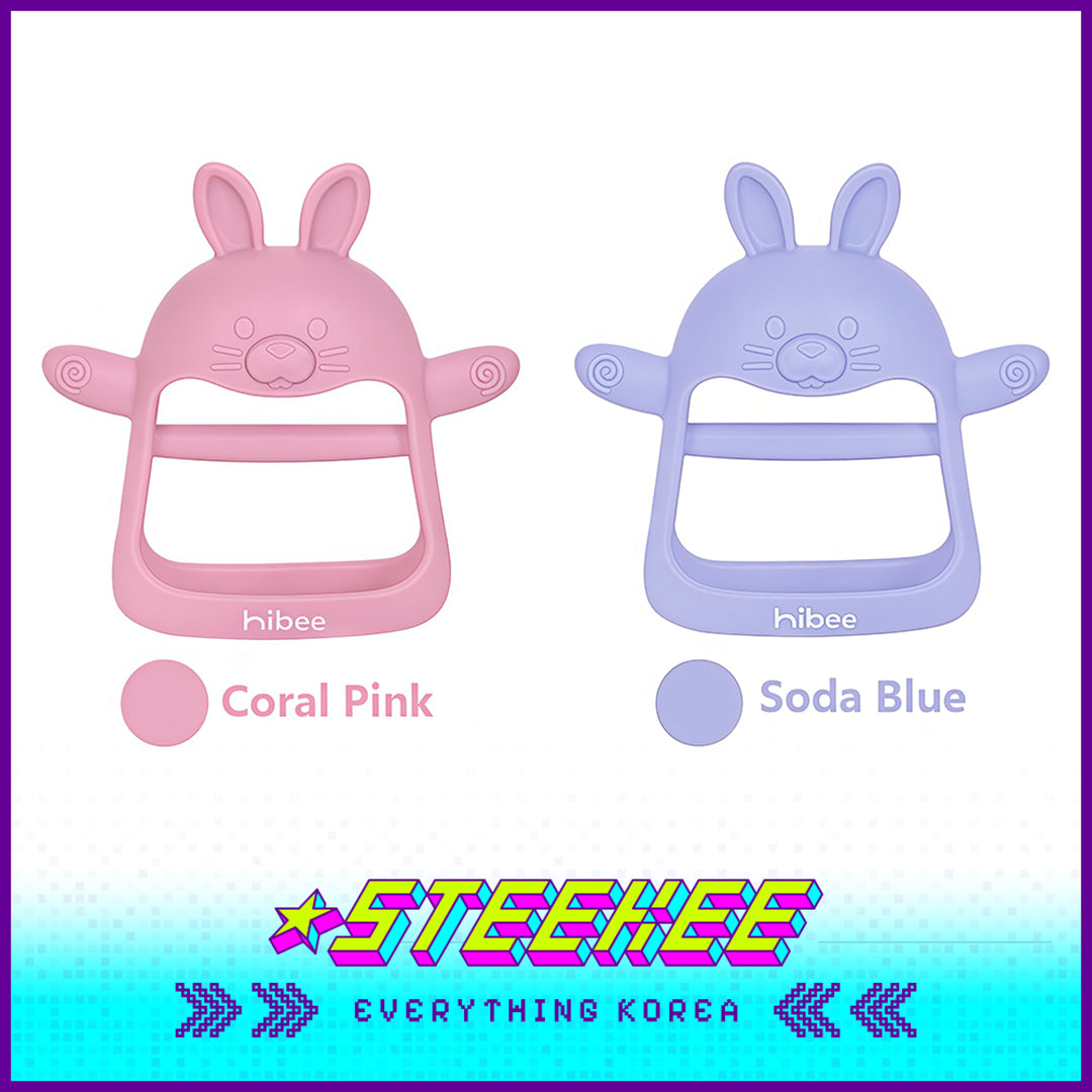 Hibee Rabbit Food Grade Silicone Wrist Claws Baby Kids Pacifier Teether Soft Toys by Steekee Korea 4325