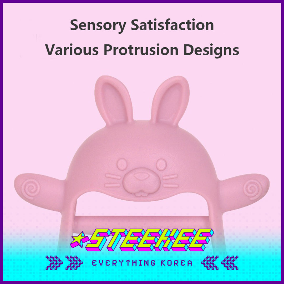 Hibee Rabbit Food Grade Silicone Wrist Claws Baby Kids Pacifier Teether Soft Toys by Steekee Korea 4325
