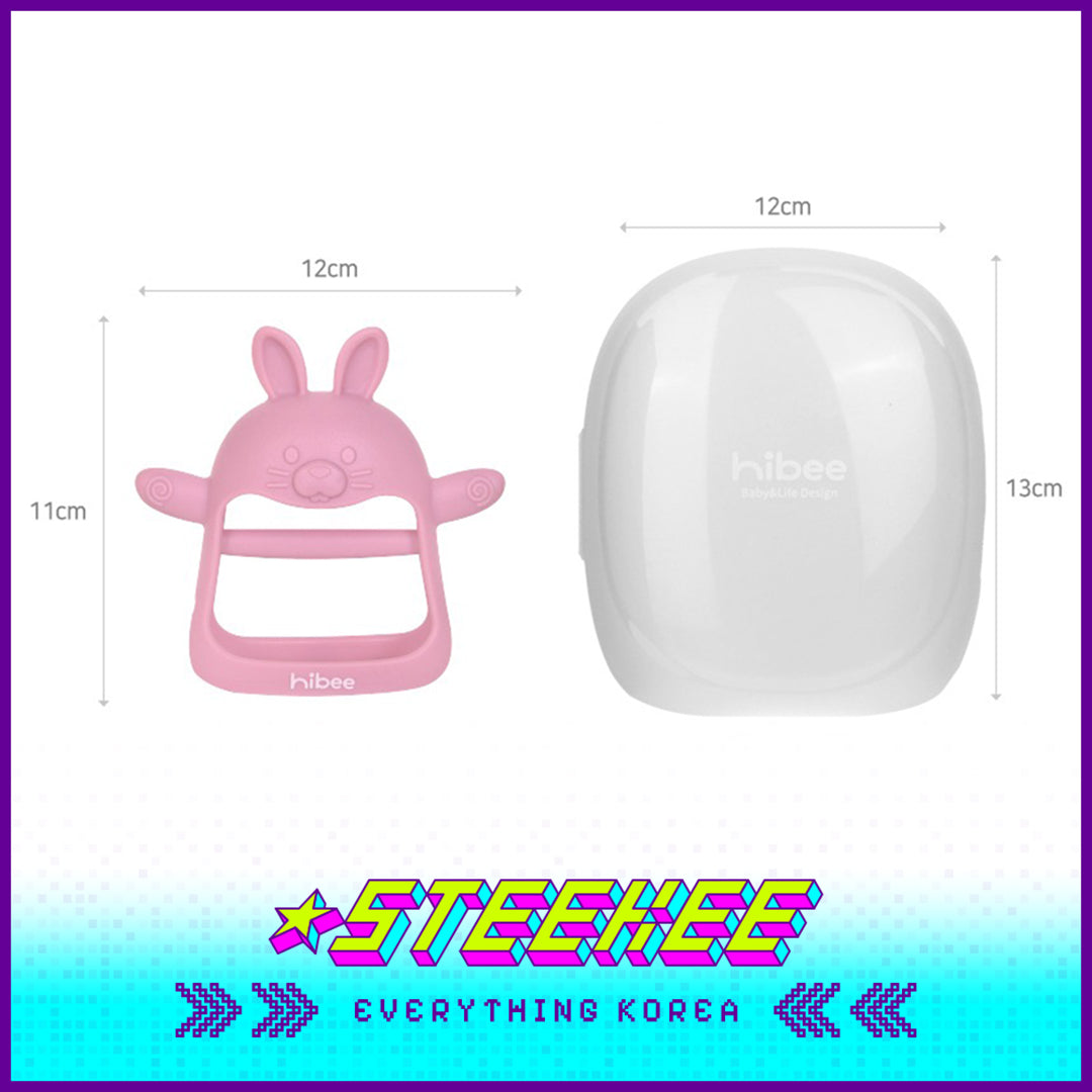 Hibee Rabbit Food Grade Silicone Wrist Claws Baby Kids Pacifier Teether Soft Toys by Steekee Korea 4325