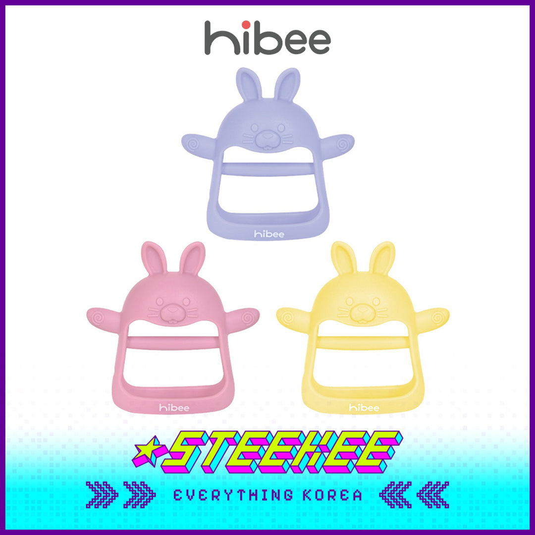 Hibee Rabbit Food Grade Silicone Wrist Claws Baby Kids Pacifier Teether Soft Toys by Steekee Korea 4325