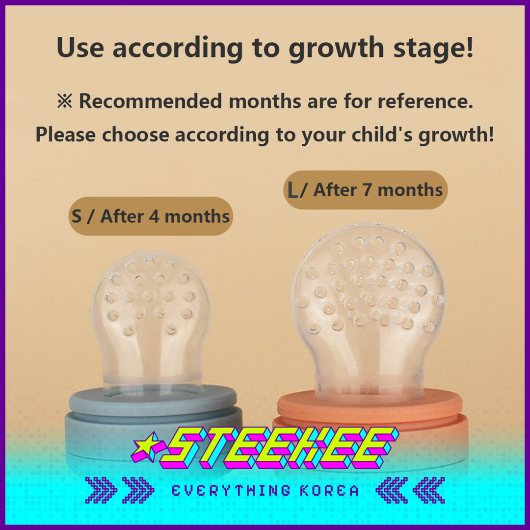 Hibee Octopus Food Grade Baby Kids Silicone Fruit Juice Teether Chewing Toy Nipple Pacifier Feeder by Steekee Korea 4326