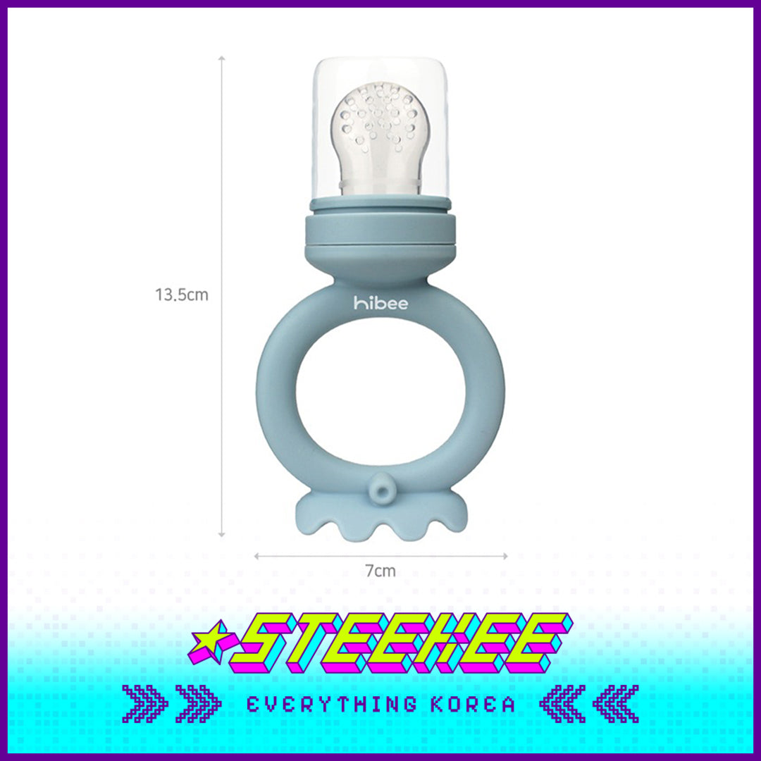 Hibee Octopus Food Grade Baby Kids Silicone Fruit Juice Teether Chewing Toy Nipple Pacifier Feeder by Steekee Korea 4326
