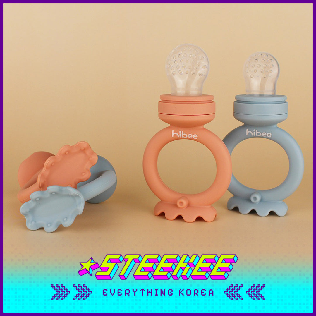 Hibee Octopus Food Grade Baby Kids Silicone Fruit Juice Teether Chewing Toy Nipple Pacifier Feeder by Steekee Korea 4326