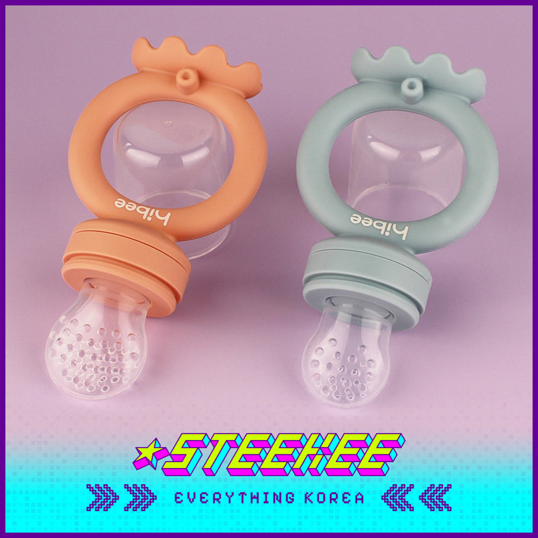 Hibee Octopus Food Grade Baby Kids Silicone Fruit Juice Teether Chewing Toy Nipple Pacifier Feeder by Steekee Korea 4326