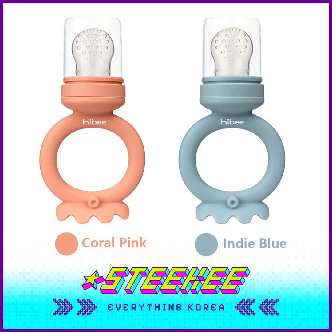 Hibee Octopus Food Grade Baby Kids Silicone Fruit Juice Teether Chewing Toy Nipple Pacifier Feeder by Steekee Korea 4326