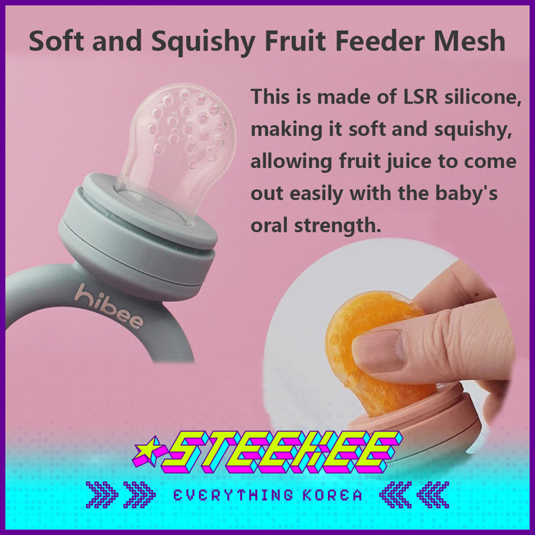 Hibee Octopus Food Grade Baby Kids Silicone Fruit Juice Teether Chewing Toy Nipple Pacifier Feeder by Steekee Korea 4326