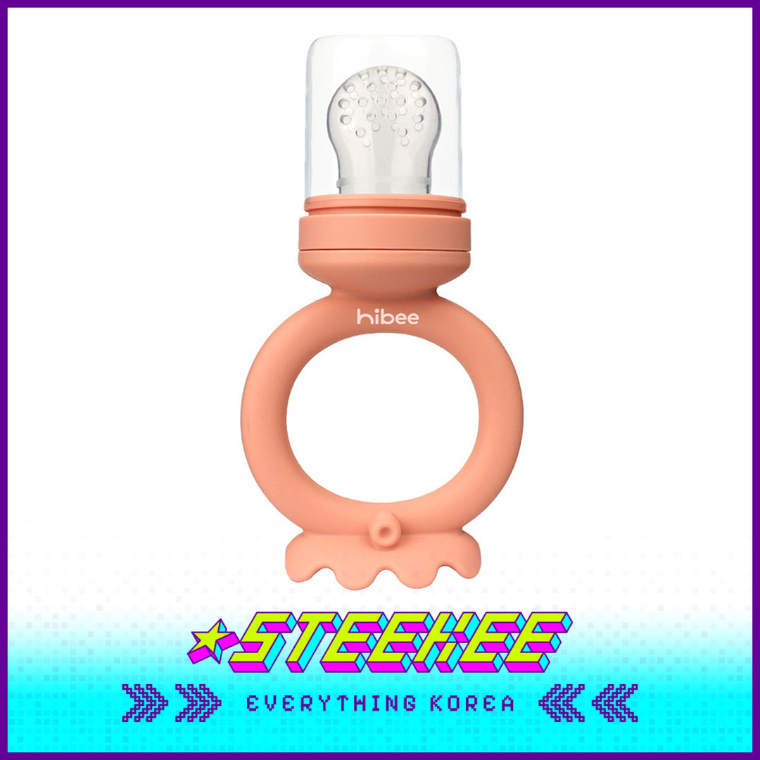 Hibee Octopus Food Grade Baby Kids Silicone Fruit Juice Teether Chewing Toy Nipple Pacifier Feeder by Steekee Korea 4326