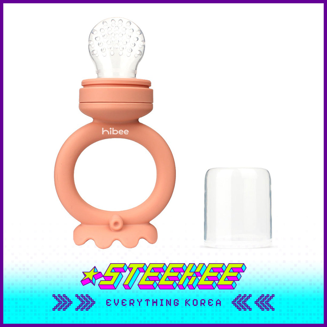 Hibee Octopus Food Grade Baby Kids Silicone Fruit Juice Teether Chewing Toy Nipple Pacifier Feeder by Steekee Korea 4326