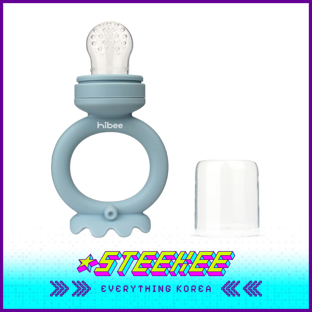 Hibee Octopus Food Grade Baby Kids Silicone Fruit Juice Teether Chewing Toy Nipple Pacifier Feeder by Steekee Korea 4326