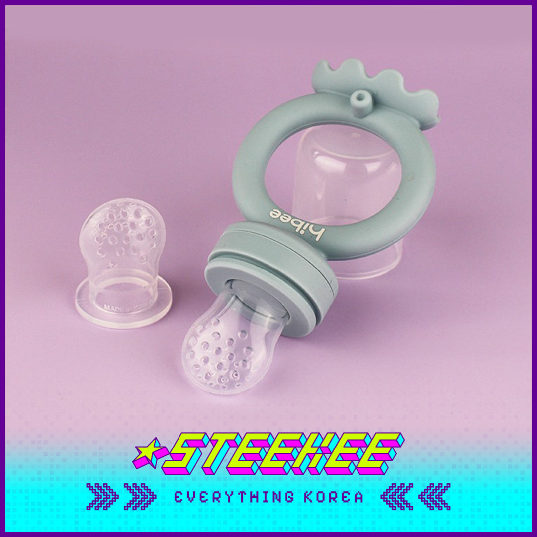 Hibee Octopus Food Grade Baby Kids Silicone Fruit Juice Teether Chewing Toy Nipple Pacifier Feeder by Steekee Korea 4326