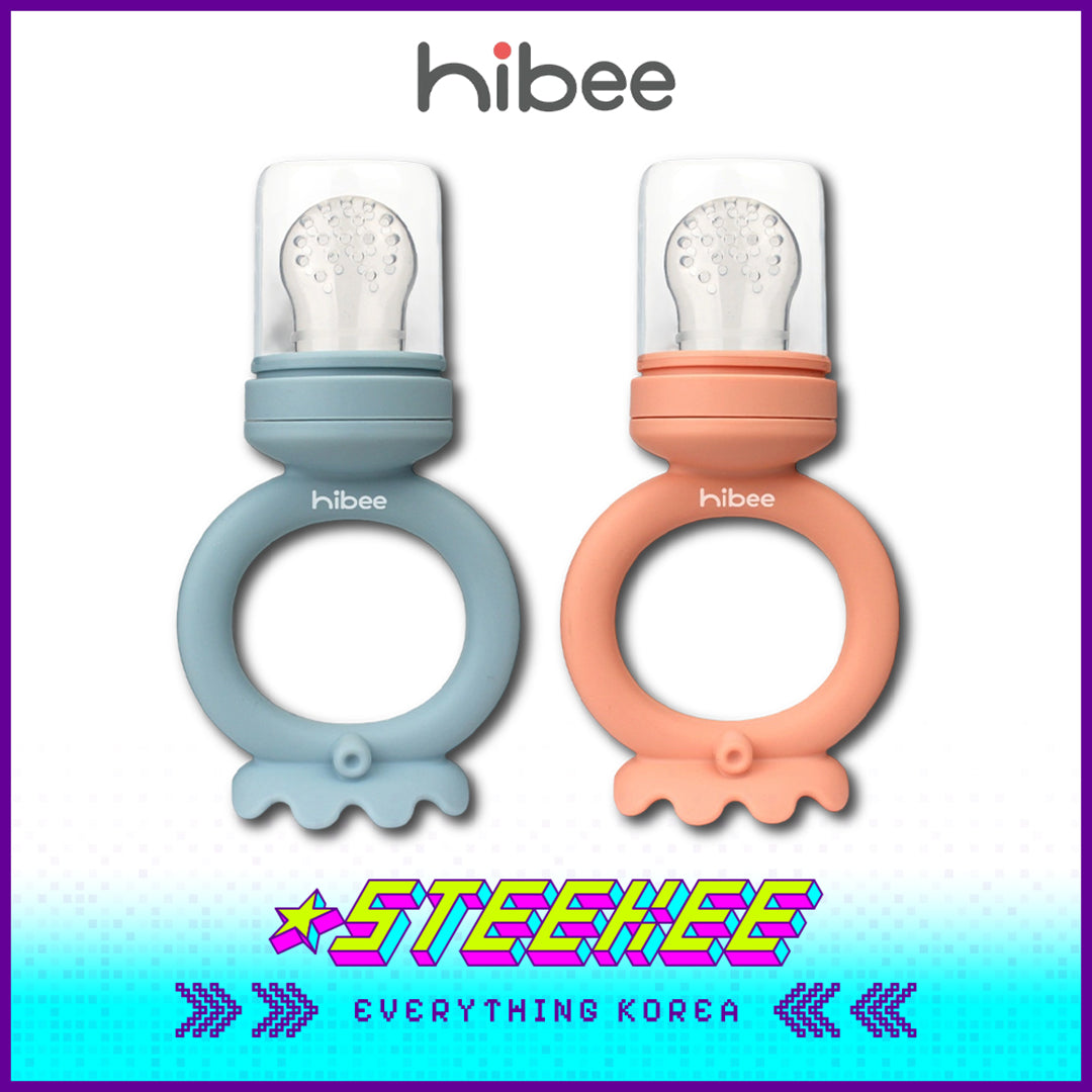 Hibee Octopus Food Grade Baby Kids Silicone Fruit Juice Teether Chewing Toy Nipple Pacifier Feeder by Steekee Korea 4326