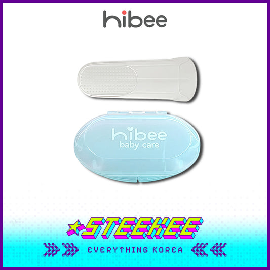 Hibee婴幼儿硅胶手指牙刷口腔清洁器闪奇韩国4330