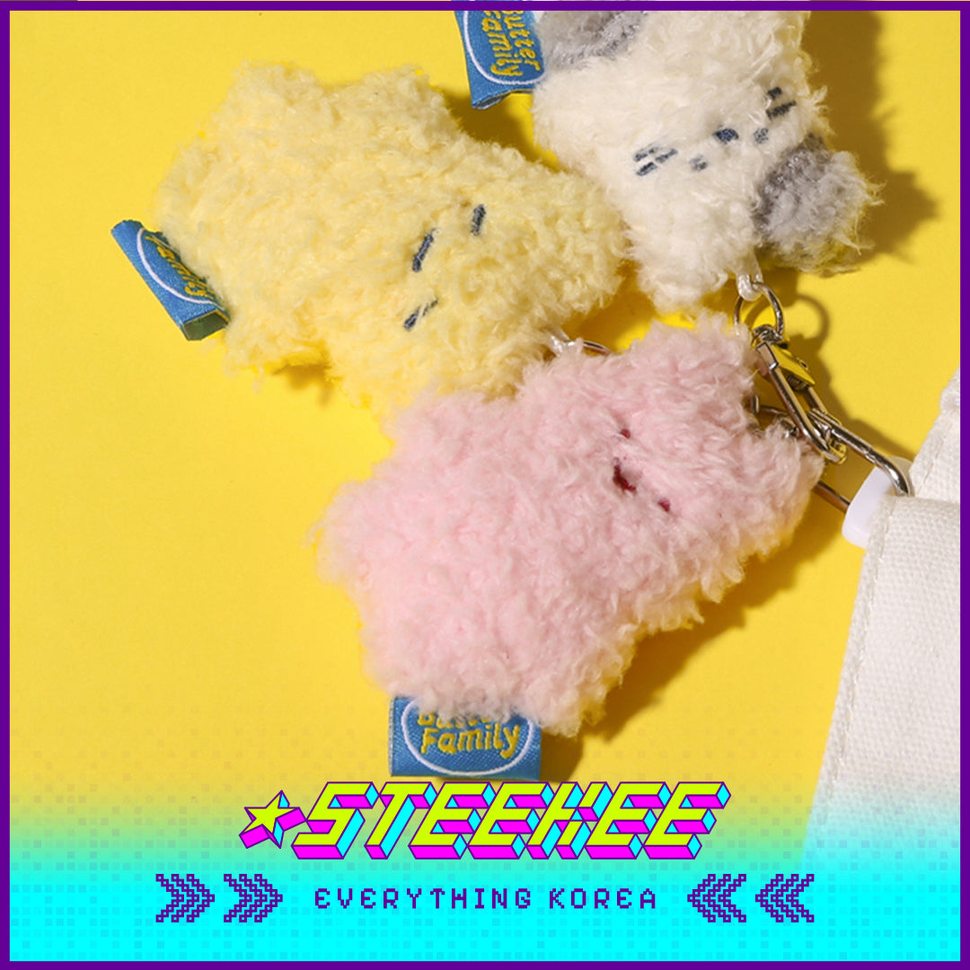 BUTTER SHOP Cute Plush Toy Mini Keyring Keychain by Steekee Korea 4333