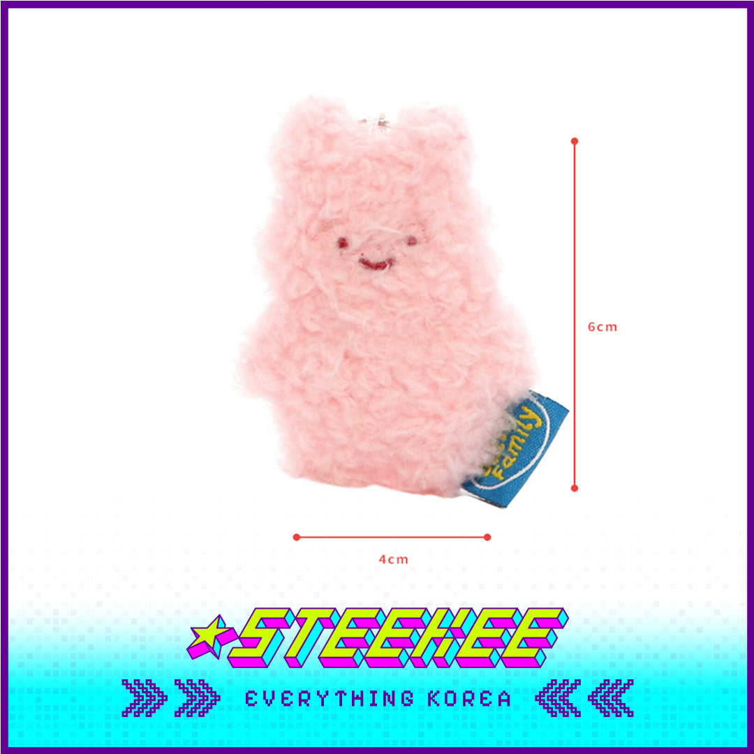 BUTTER SHOP Cute Plush Toy Mini Keyring Keychain by Steekee Korea 4333