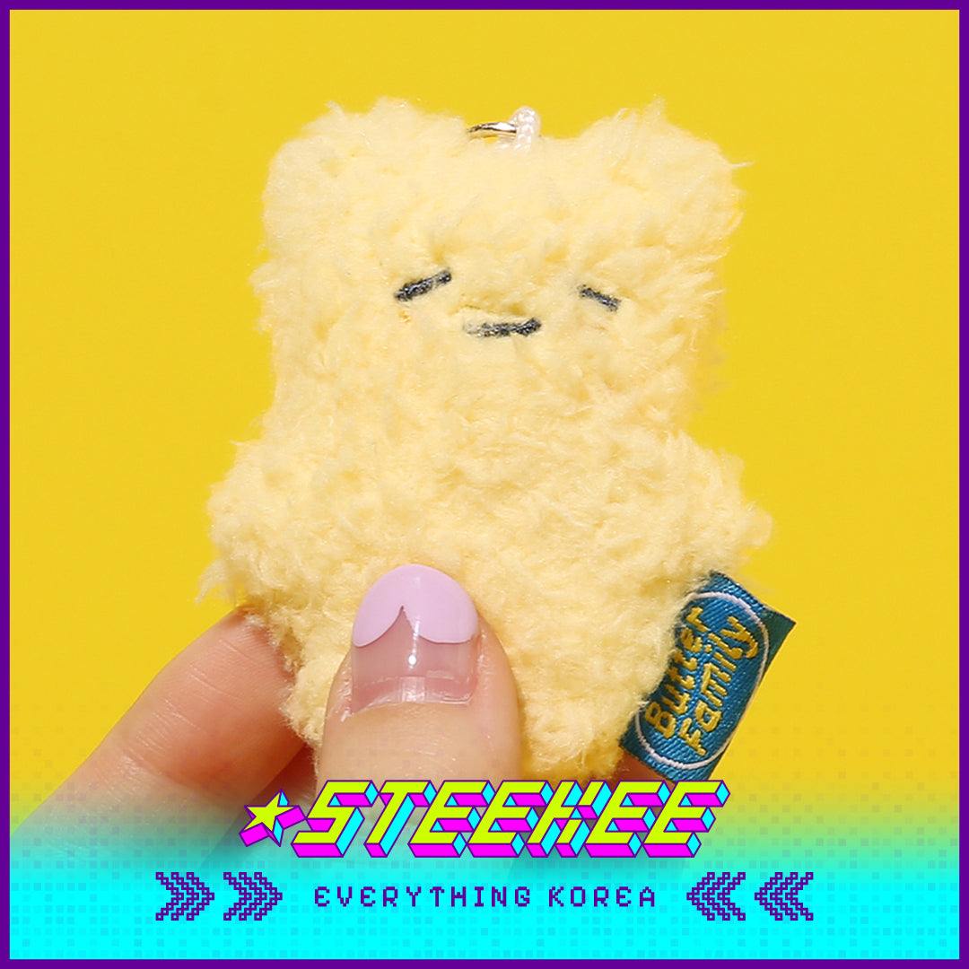 BUTTER SHOP Cute Plush Toy Mini Keyring Keychain by Steekee Korea 4333