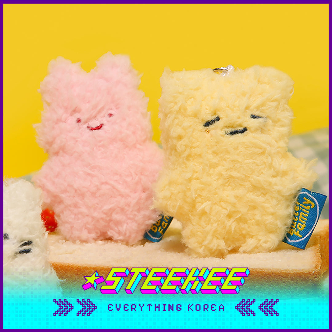 BUTTER SHOP Cute Plush Toy Mini Keyring Keychain by Steekee Korea 4333