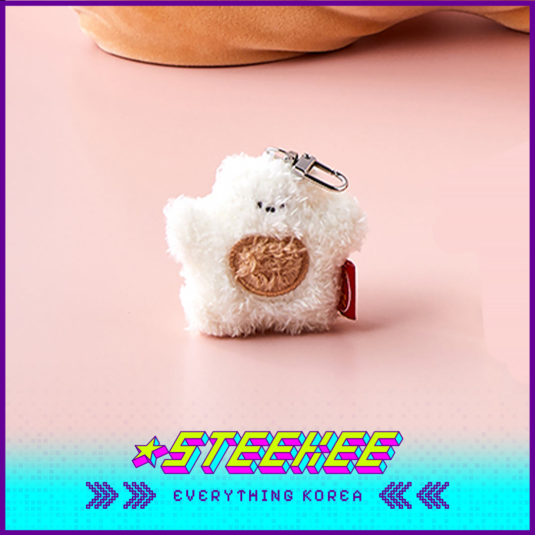 BUTTER SHOP Butter Bear Cute Plush Toy Keychain Keyring by Steekee Korea 4334