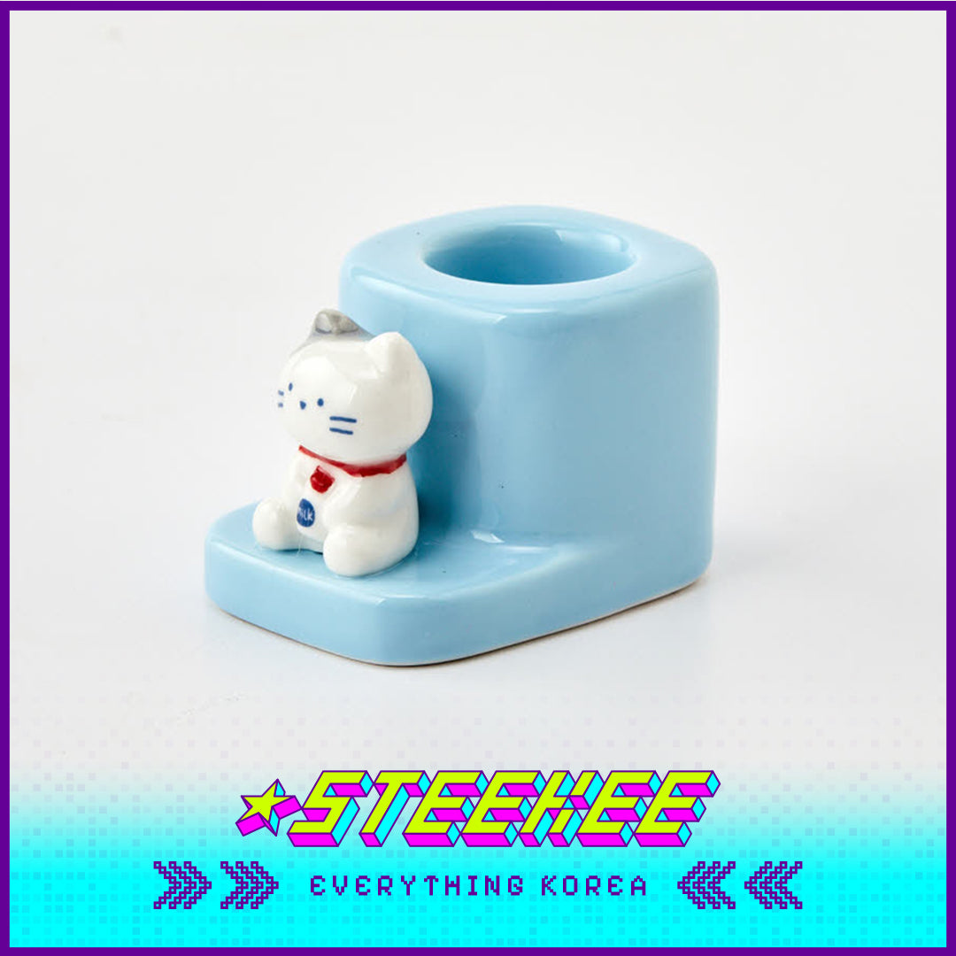 BUTTER SHOP可爱动物造型陶瓷牙刷架闪奇韩国4336