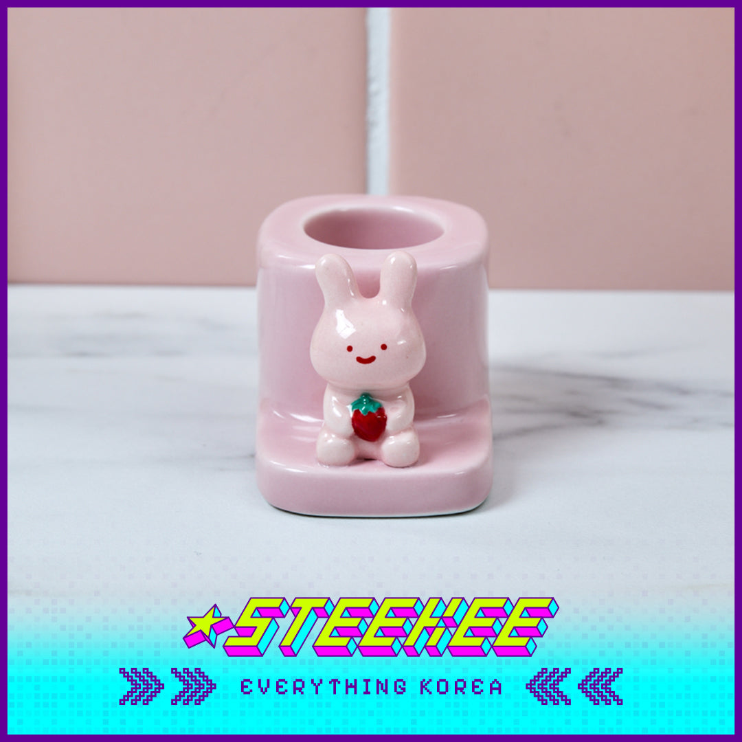 BUTTER SHOP可爱动物造型陶瓷牙刷架闪奇韩国4336