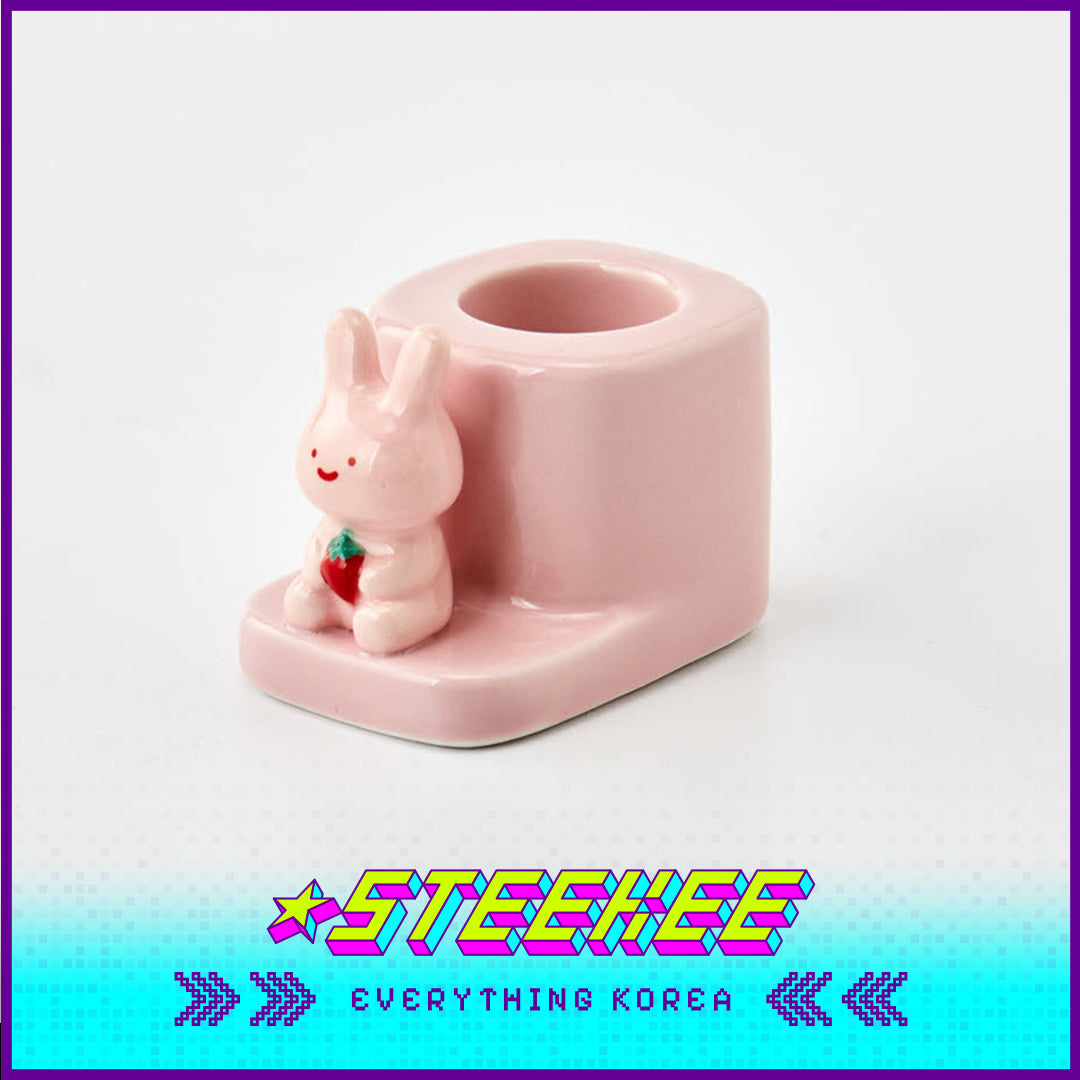 BUTTER SHOP可爱动物造型陶瓷牙刷架闪奇韩国4336