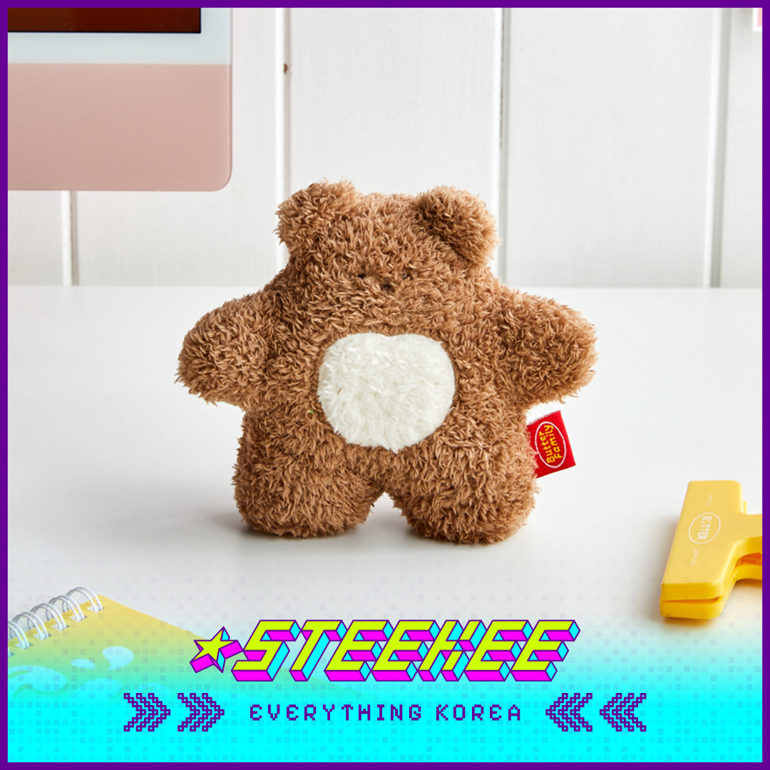 BUTTER SHOP Butter Bear Standing Plush Toy Doll by Steekee Korea 4337