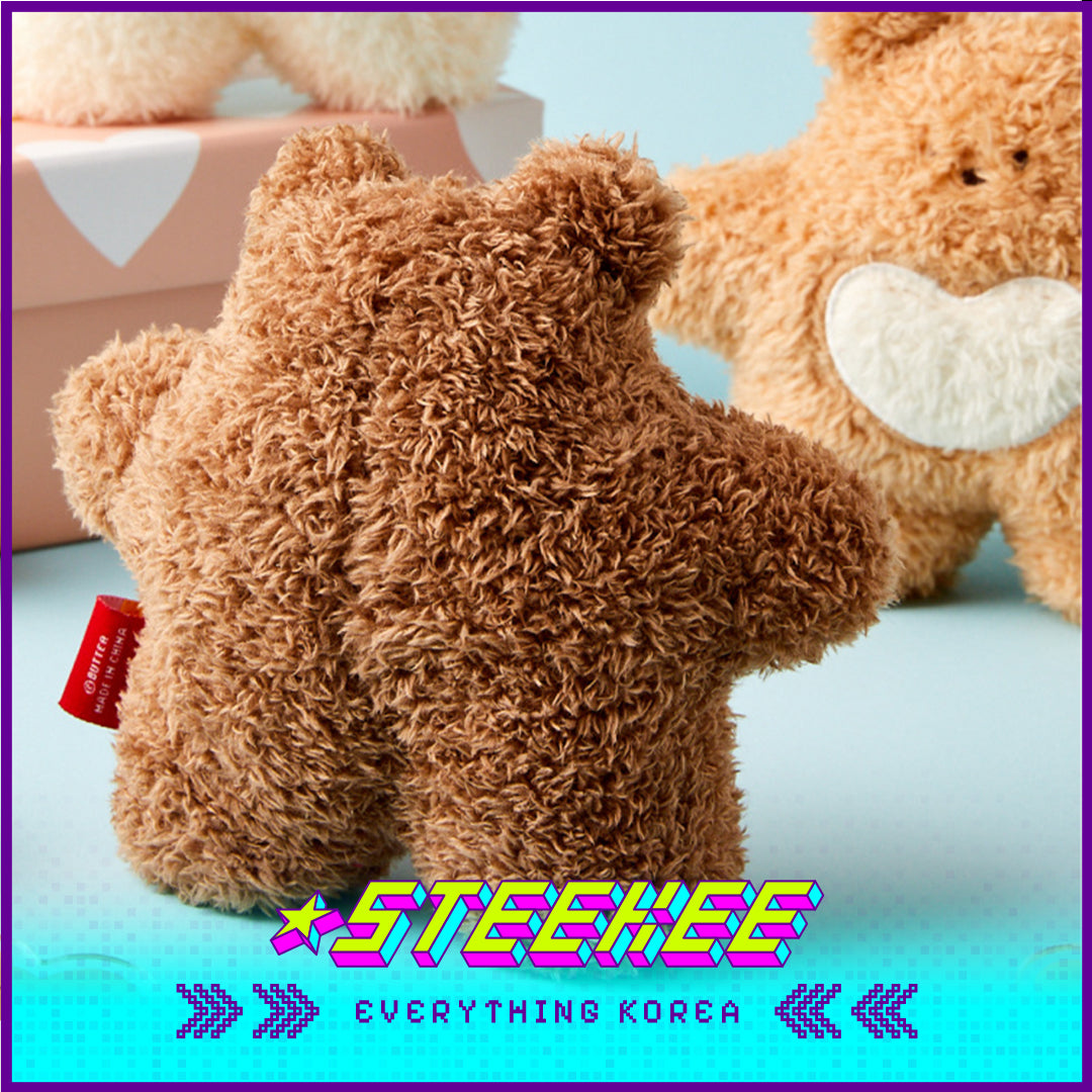 BUTTER SHOP Butter Bear Standing Plush Toy Doll by Steekee Korea 4337