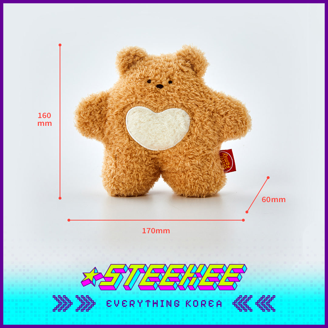BUTTER SHOP Butter Bear Standing Plush Toy Doll by Steekee Korea 4337