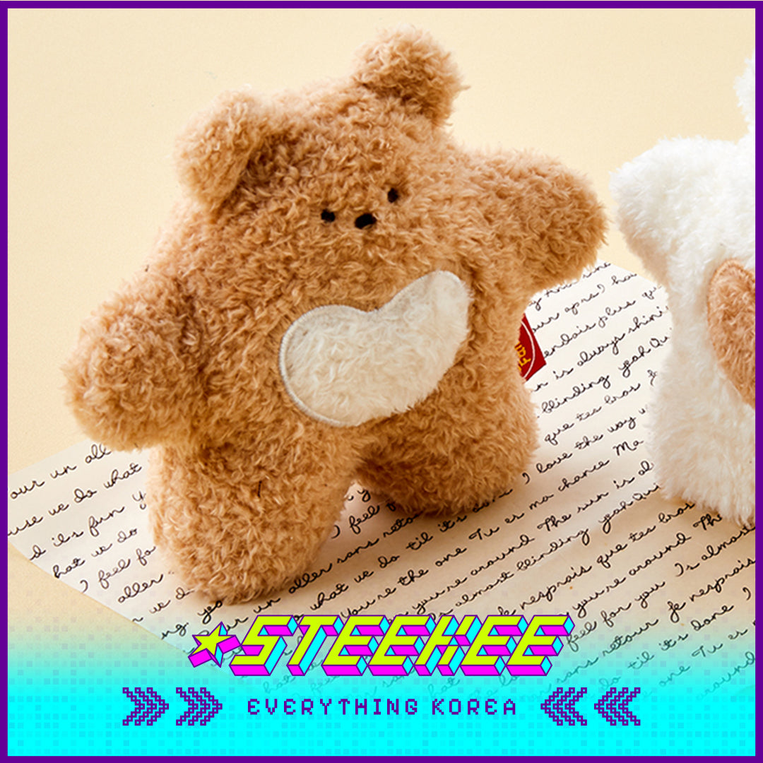 BUTTER SHOP Butter Bear Standing Plush Toy Doll by Steekee Korea 4337