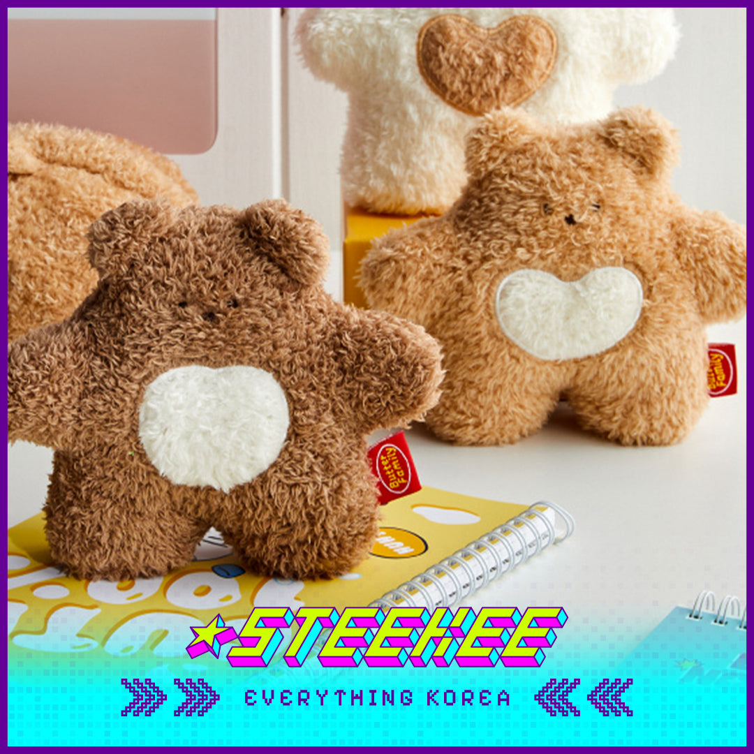 BUTTER SHOP Butter Bear Standing Plush Toy Doll by Steekee Korea 4337