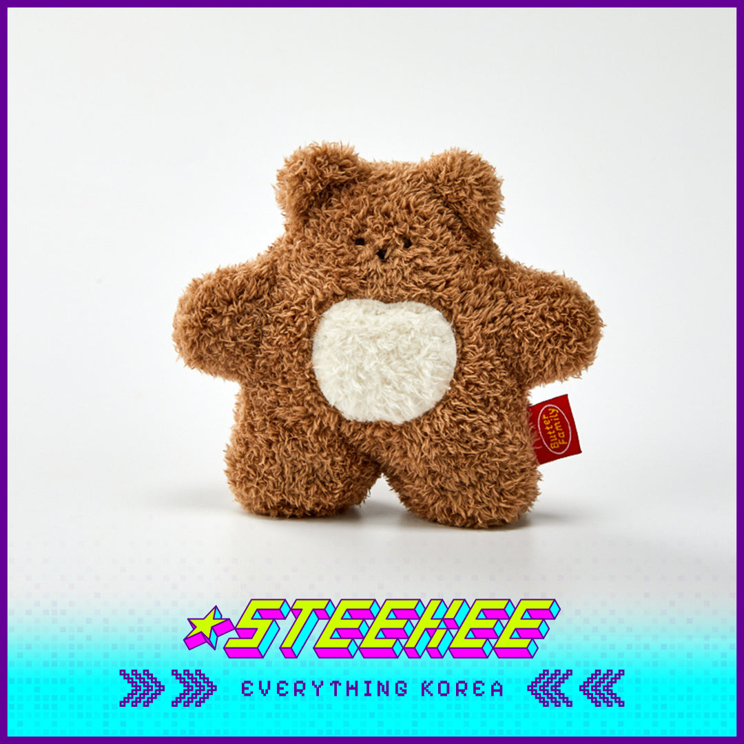 BUTTER SHOP Butter Bear Standing Plush Toy Doll by Steekee Korea 4337