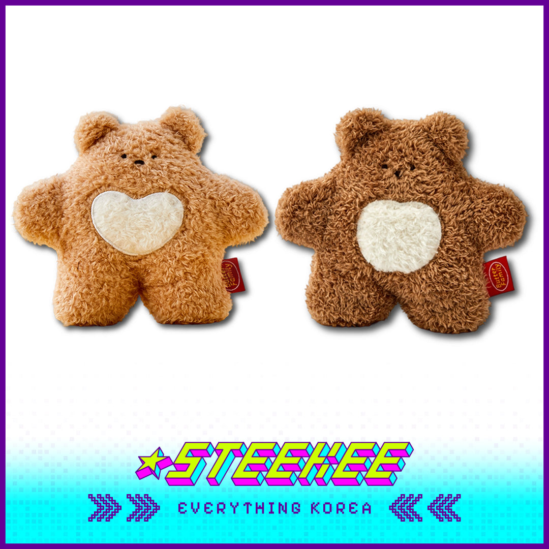 BUTTER SHOP Butter Bear Standing Plush Toy Doll by Steekee Korea 4337