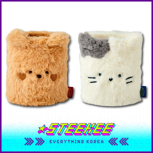 BUTTER SHOP黄油熊牛奶猫毛绒笔筒闪奇韩国4344