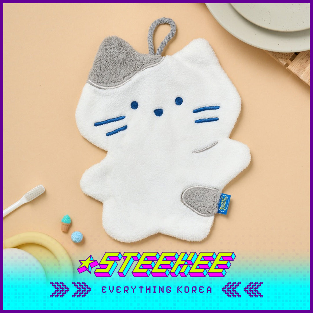 BUTTER SHOP Butter Family Soft Kitchen Bathroom Absorbent Cleaning Hand Towel by Steekee Korea 4351