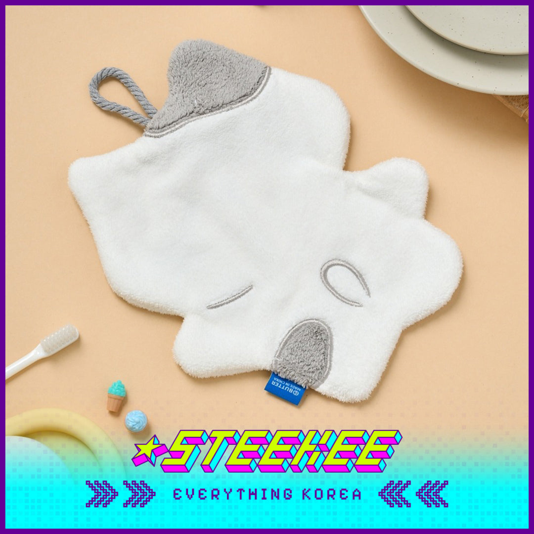 BUTTER SHOP Butter Family Soft Kitchen Bathroom Absorbent Cleaning Hand Towel by Steekee Korea 4351