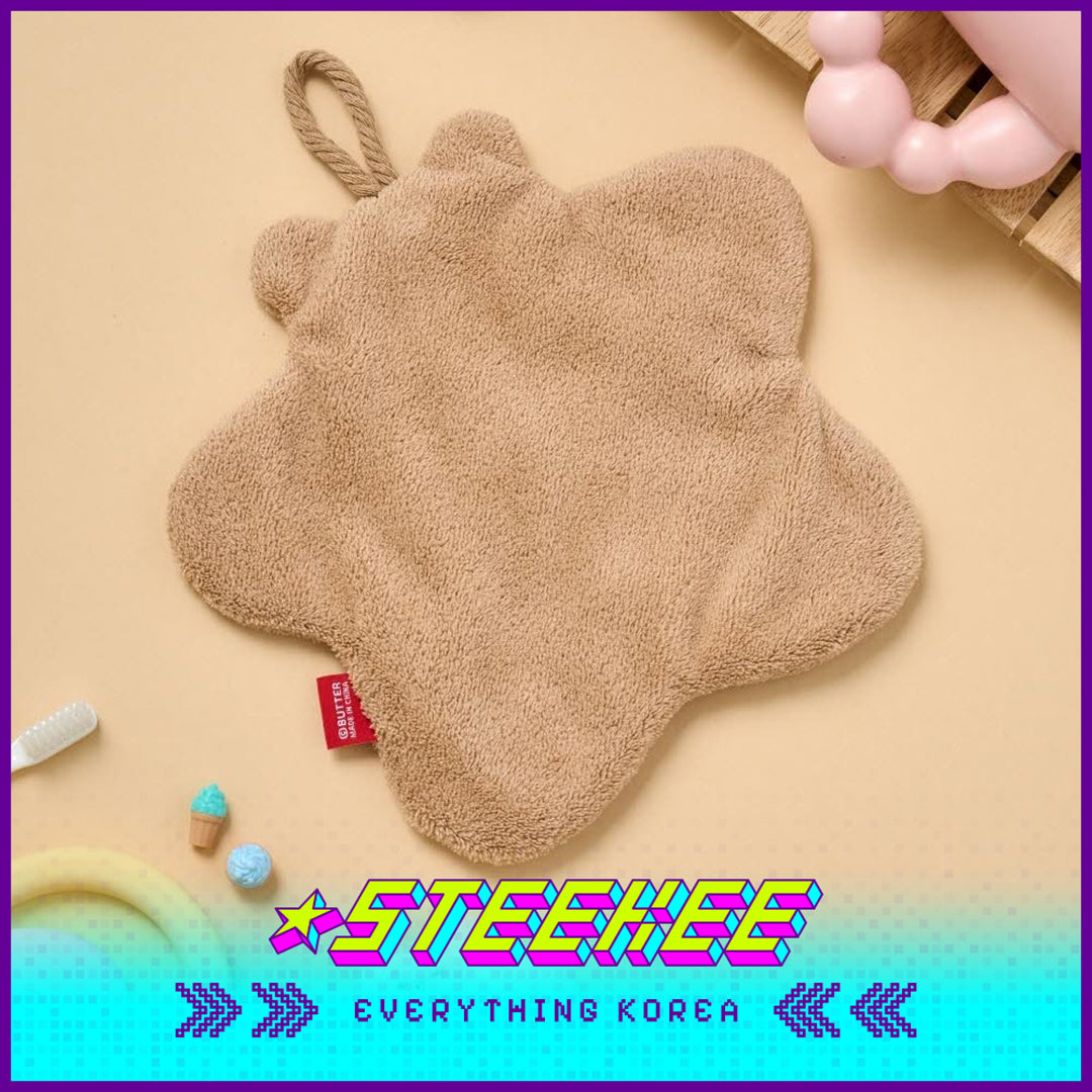 BUTTER SHOP Butter Family Soft Kitchen Bathroom Absorbent Cleaning Hand Towel by Steekee Korea 4351