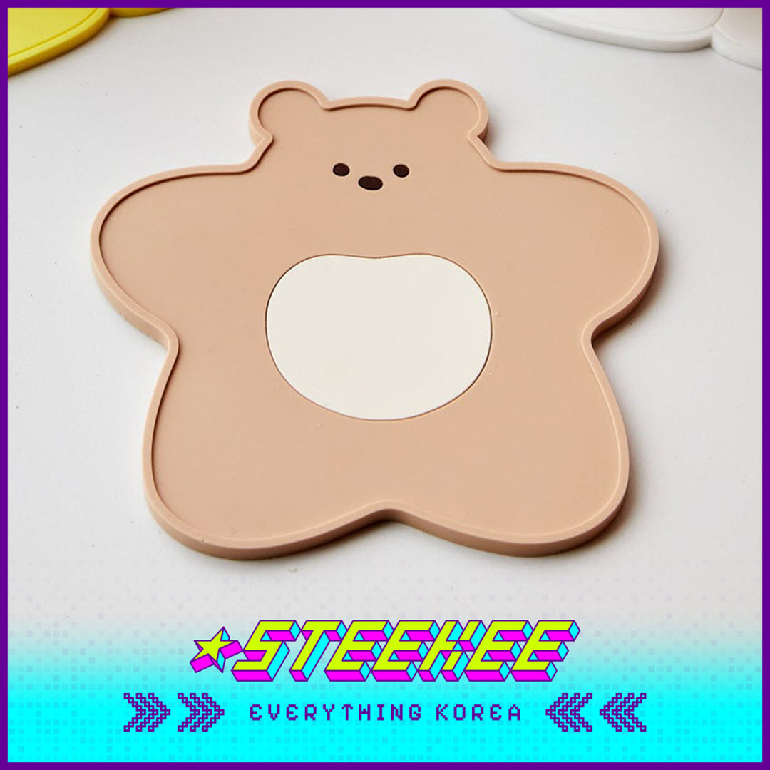 BUTTER SHOP Butter Family Waterproof Anti-Scalding Insulation PVC Coaster by Steekee Korea 4353