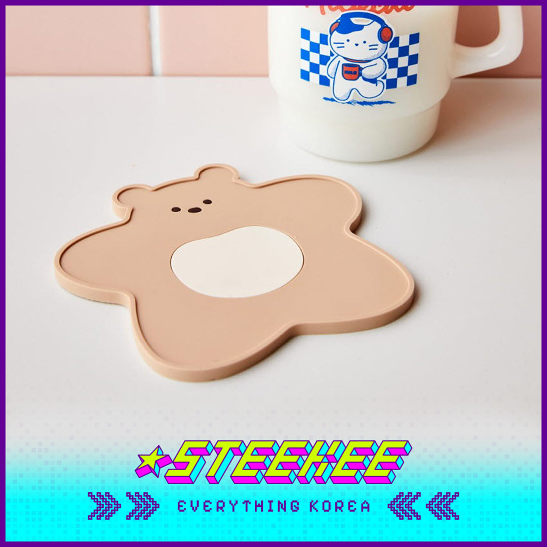 BUTTER SHOP Butter Family Waterproof Anti-Scalding Insulation PVC Coaster by Steekee Korea 4353