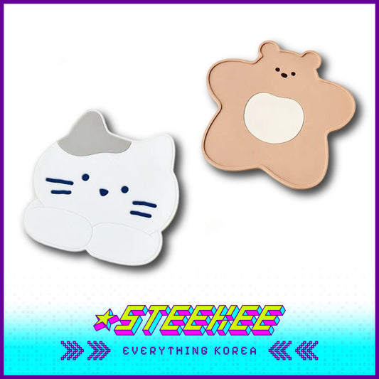 BUTTER SHOP黄油家族静音防烫隔热PVC杯垫闪奇韩国4353