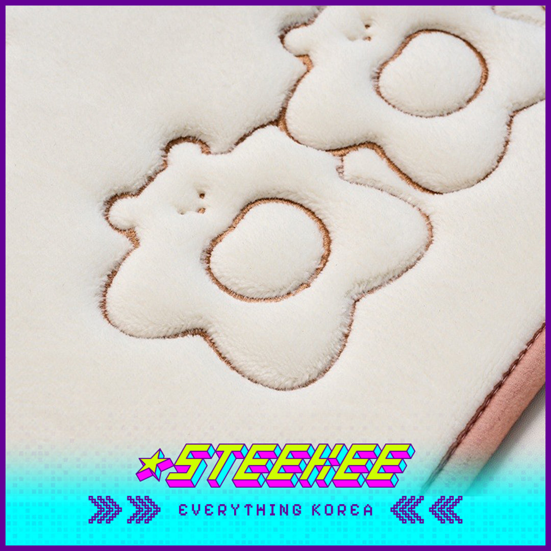 BUTTER SHOP Butter Family Half-Moon Soft Bedroom Living Room Anti-slip Floor Mat by Steekee Korea 4354