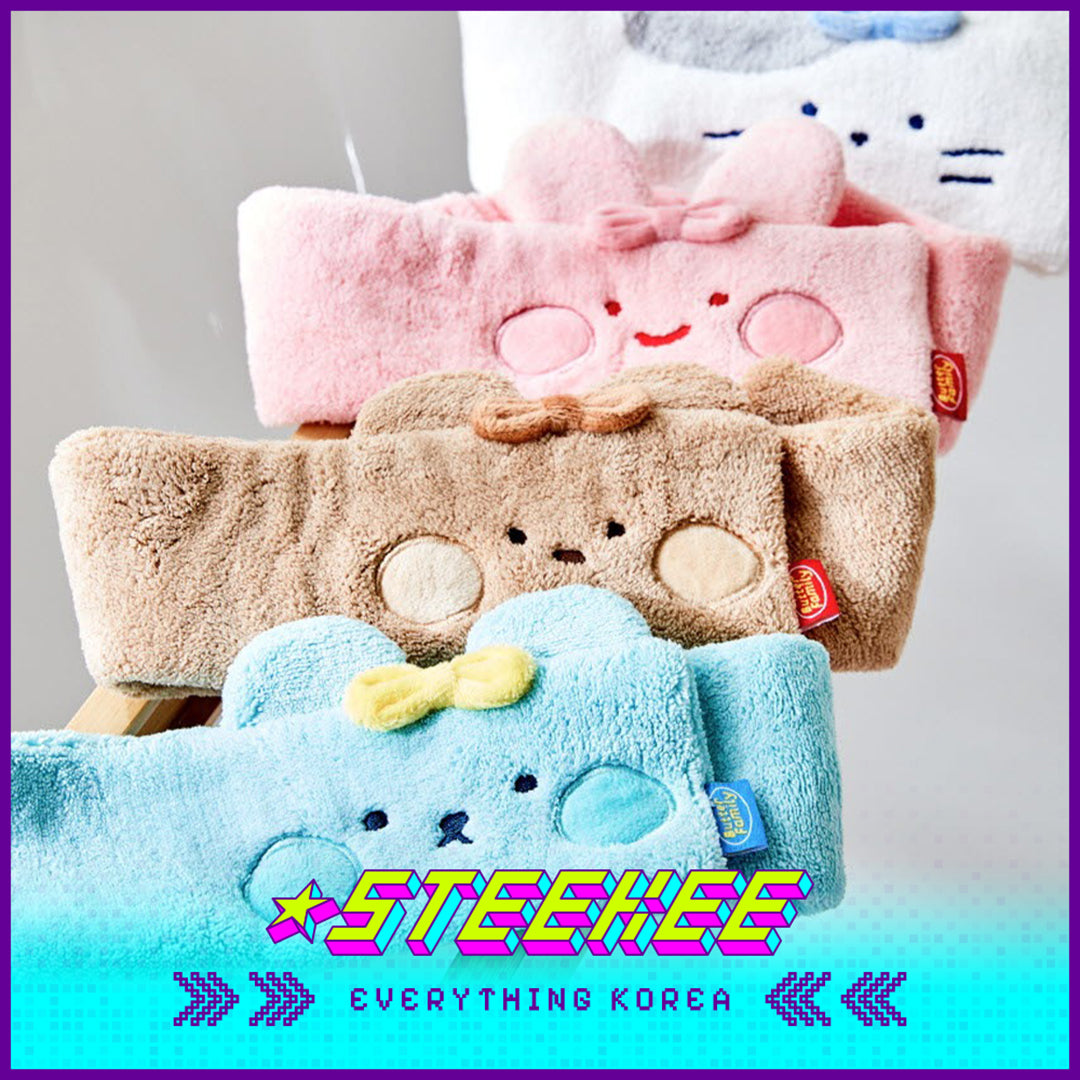 BUTTER SHOP Butter Family Cute Washing and Makeup Velcro Hairband by Steekee Korea 4357