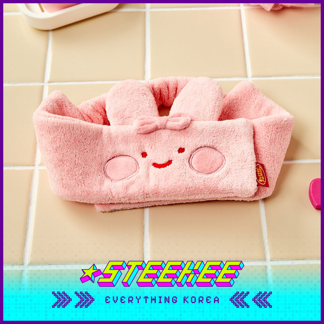 BUTTER SHOP Butter Family Cute Washing and Makeup Velcro Hairband by Steekee Korea 4357