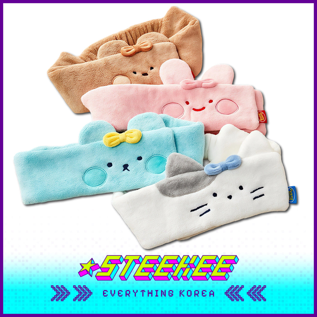 BUTTER SHOP Butter Family Cute Washing and Makeup Velcro Hairband by Steekee Korea 4357