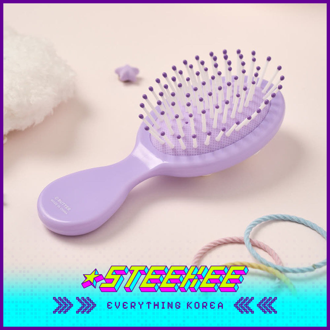 BUTTER SHOP Cute Portable Mini Hairbrush Comb by Steekee Korea 4358