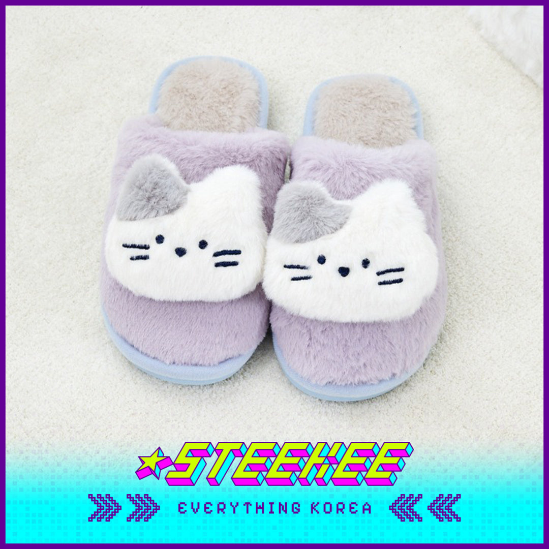 BUTTER SHOP Butter Family Plush Warm Home Indoor Slippers by Steekee Korea 4359