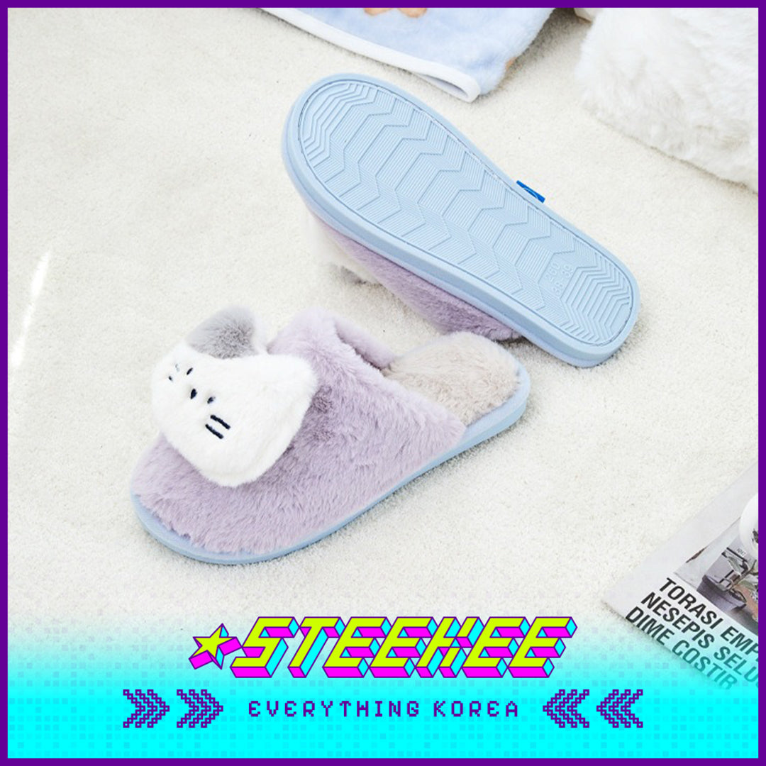 BUTTER SHOP Butter Family Plush Warm Home Indoor Slippers by Steekee Korea 4359