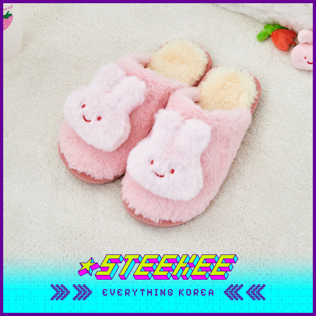 BUTTER SHOP Butter Family Plush Warm Home Indoor Slippers by Steekee Korea 4359