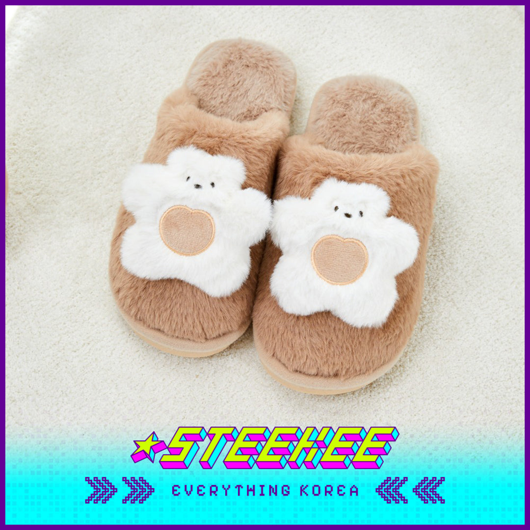 BUTTER SHOP Butter Family Plush Warm Home Indoor Slippers by Steekee Korea 4359