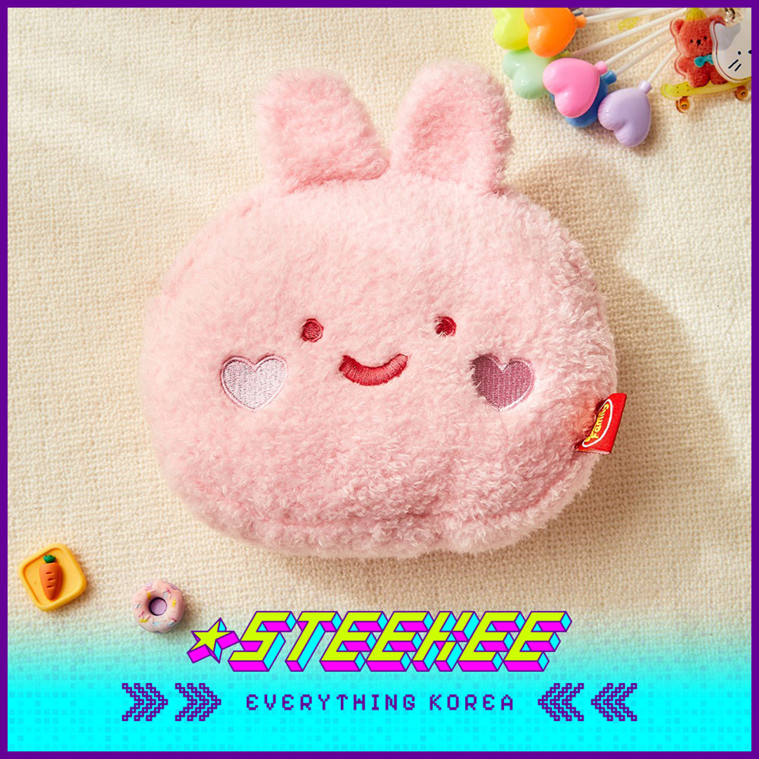 BUTTER SHOP Butter Family Doll Plush Coin Purse Cosmetic Bag Storage Face Pouch by Steekee Korea 4364