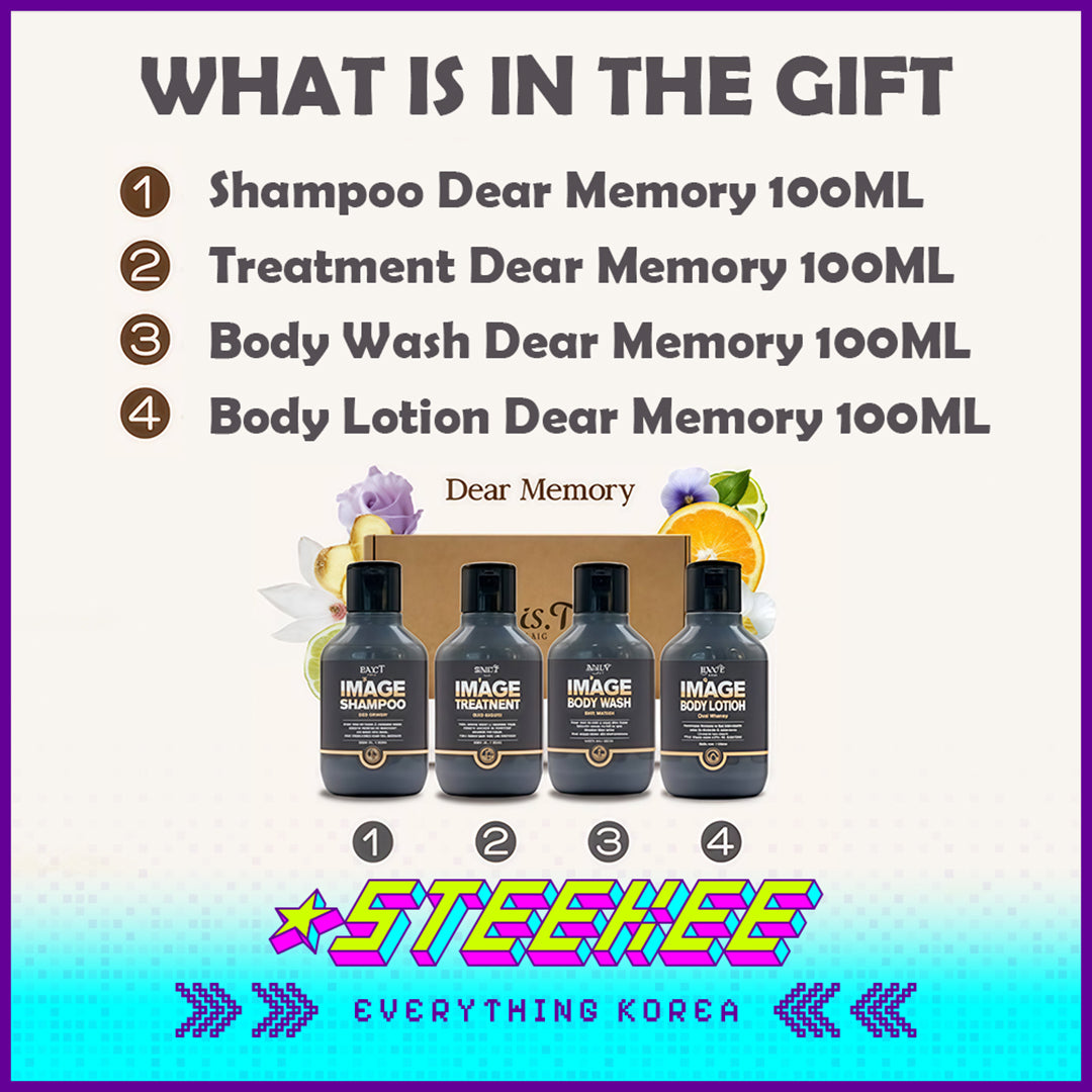 Wis.T Image Dear Memory Travel Portable Mini Collection Gift Set of 4 by Steekee Korea 4371