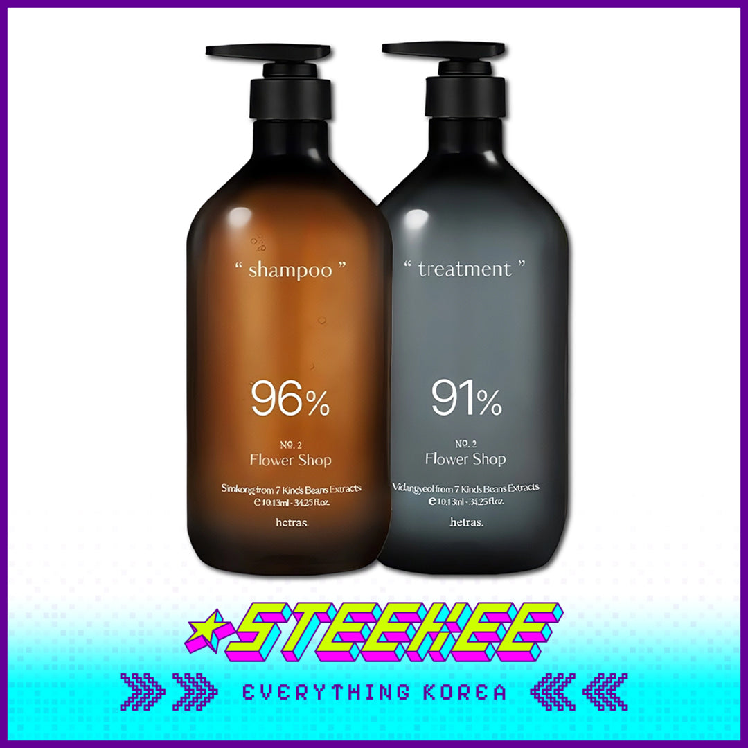 Hetras Premium Hair Care Simkong Anti-Hair Loss Shampoo and Vidangyeol Soft Treatment Fragrance Conditioner Combo Set by Steekee Korea 4378